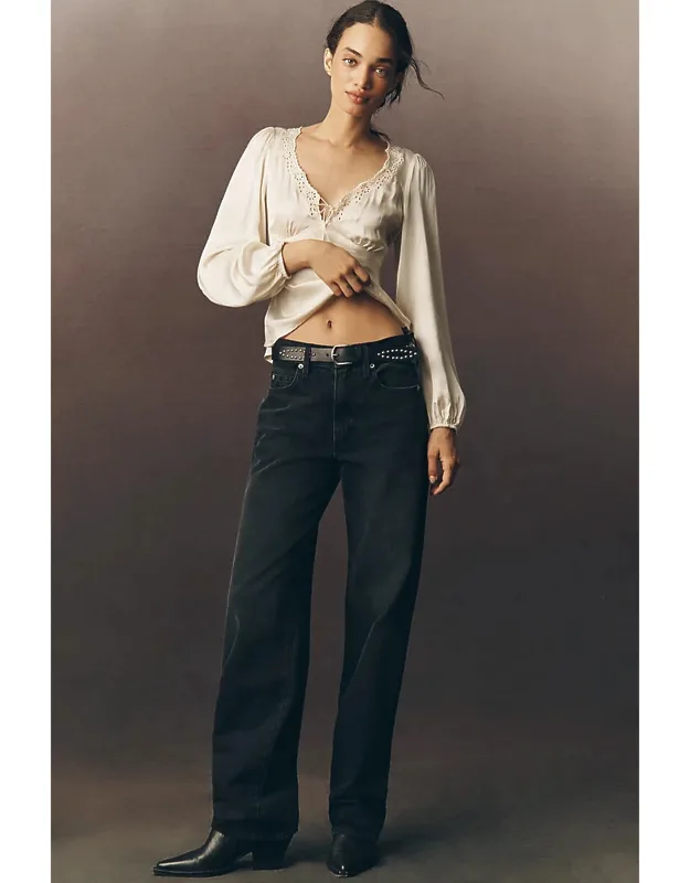 Mid-rise Wide-leg Jeans