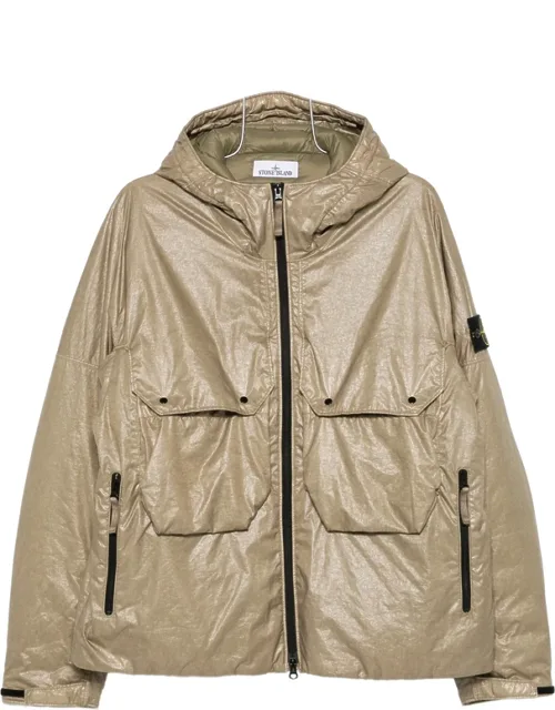Logo-patch Hooded Padded Jacket