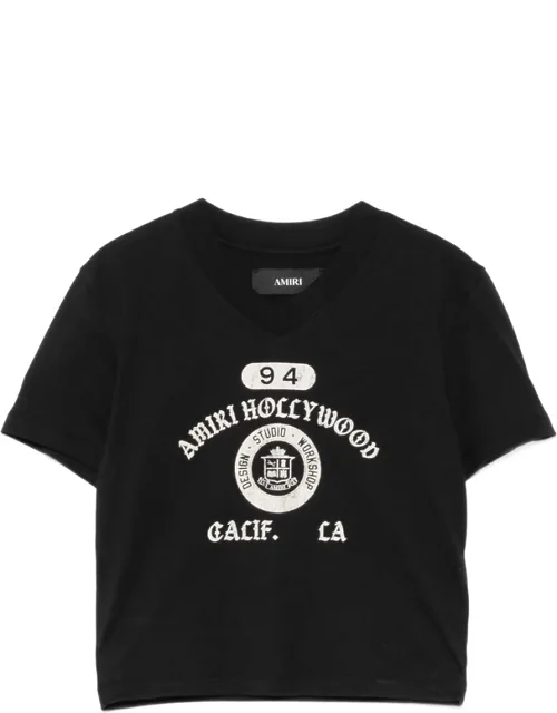 Logo-print V-neck T-shirt