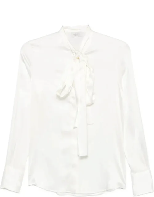 Pussy-bow Silk Blouse
