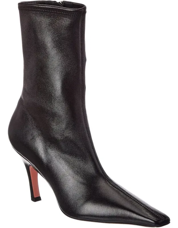 Jamie Stretch Leather Bootie