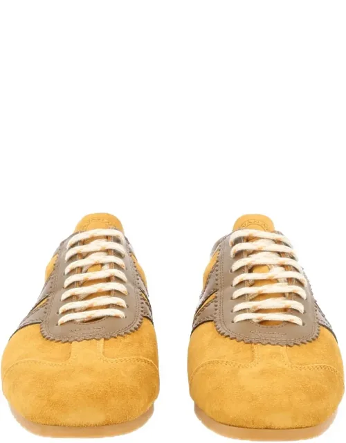 Suede Leather Accents Sneakers