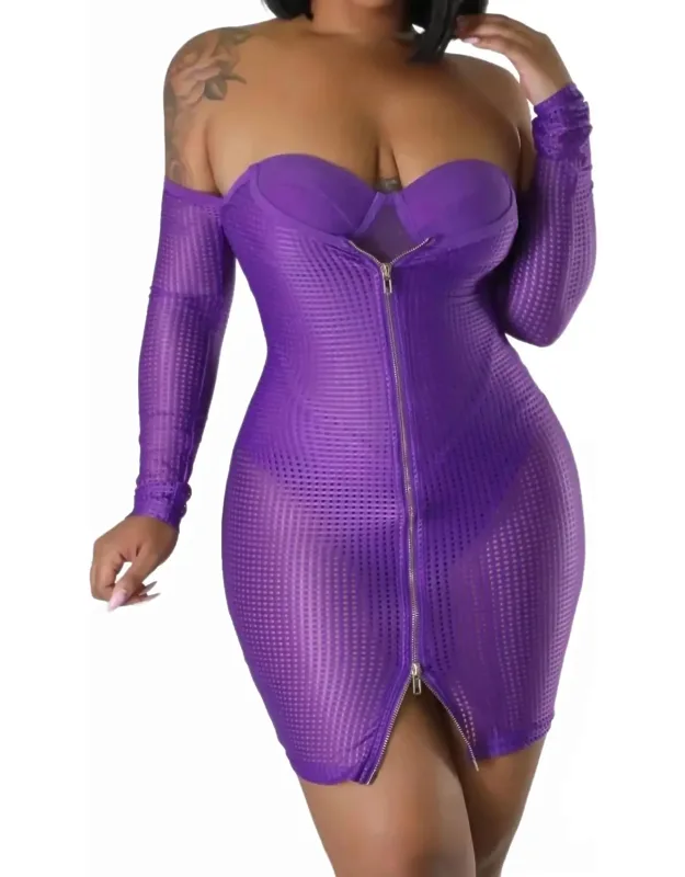 Catching Feelings - Long Sleeve Tube Dress