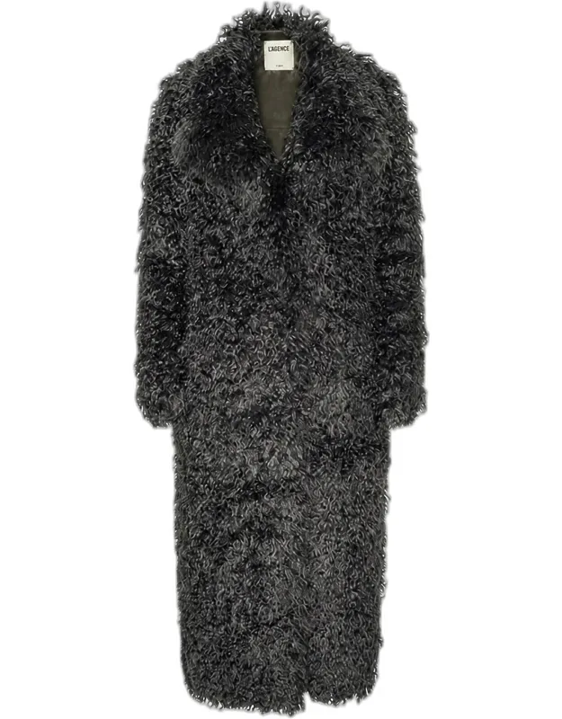 Lizbeth Long Faux Fur Coat