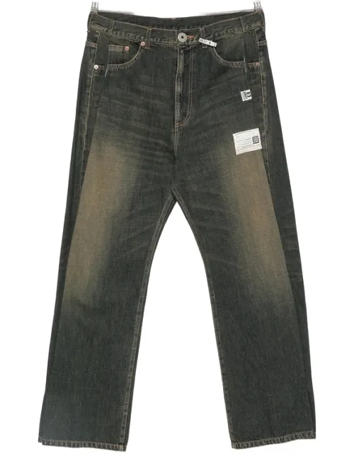 Logo-patch Buttoned Jeans