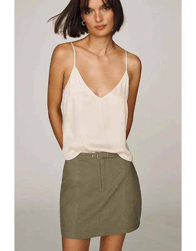 Belted Mini Skirt