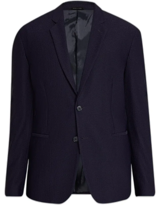 Rice Stitch Two-button Jacket