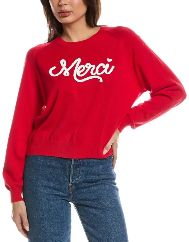 Merci Raglan Crewneck Sweater