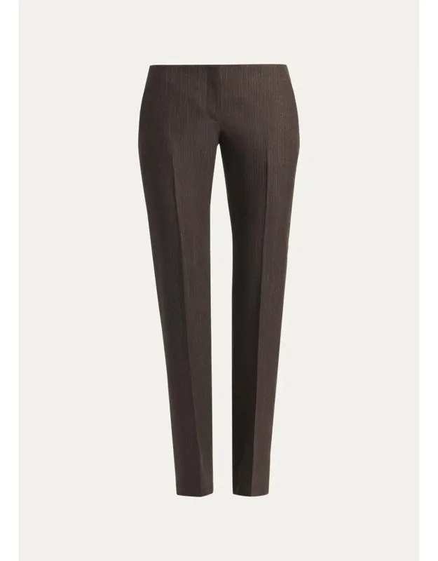 Sweetheart Ticking Striped Straight-leg Pants