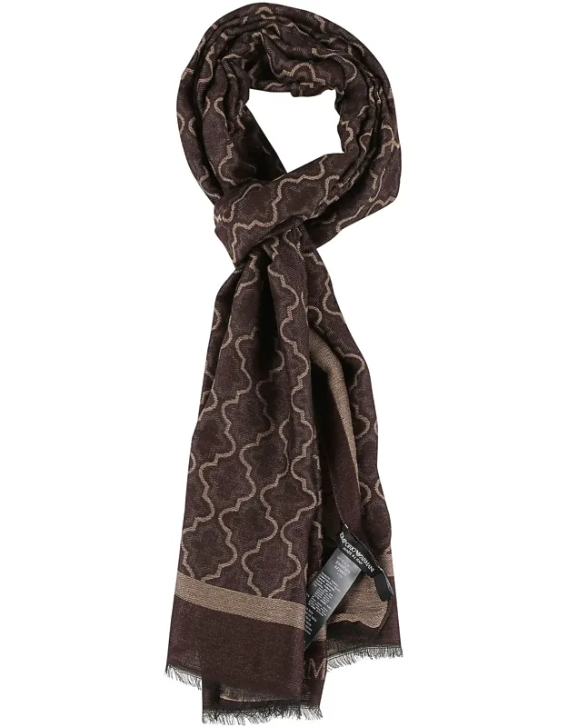 Rectangular Geometric Pattern Scarf