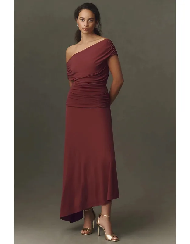 One-shoulder Maxi Dress