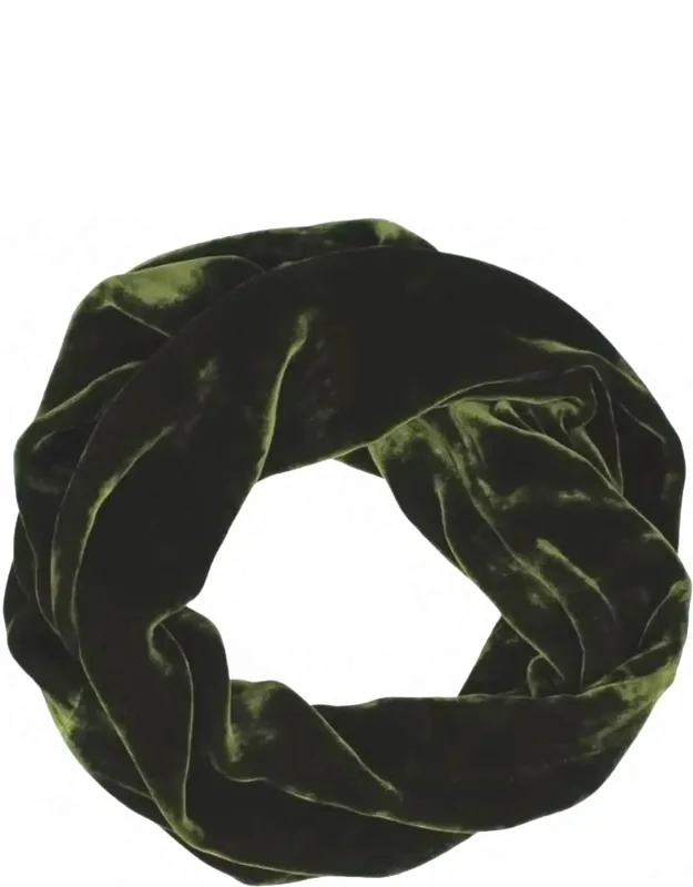Silk Velvet Infinity Scarf