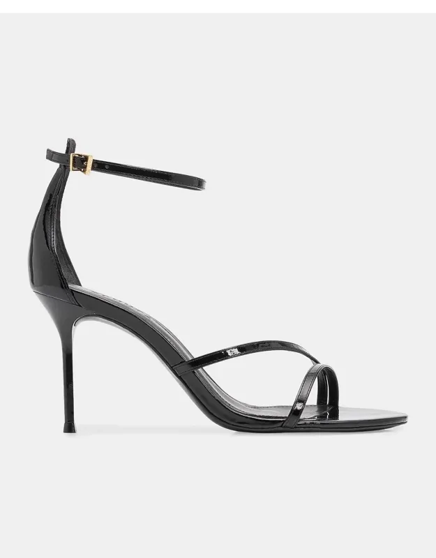 Tessa Leather Sandals With Buckle Closure And Stiletto Heel