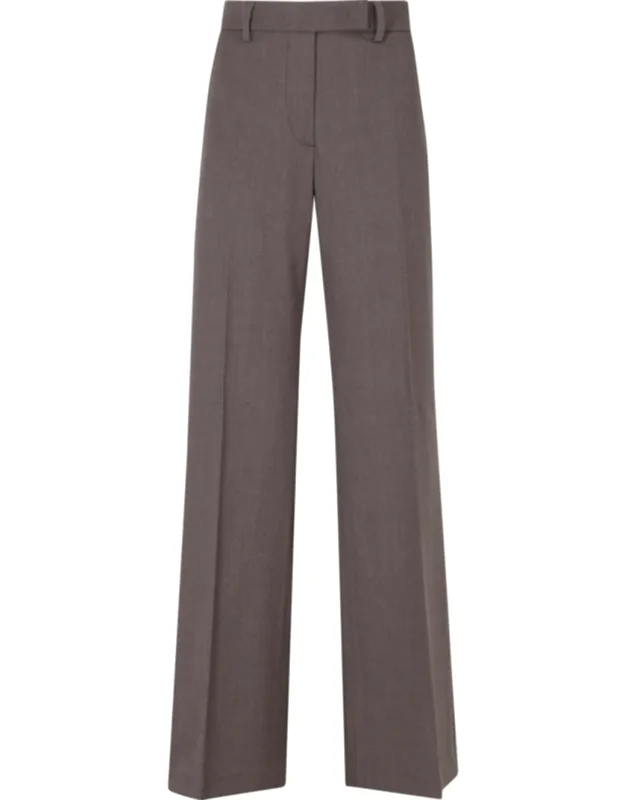 Straight-leg Wool-blend Formal Pants