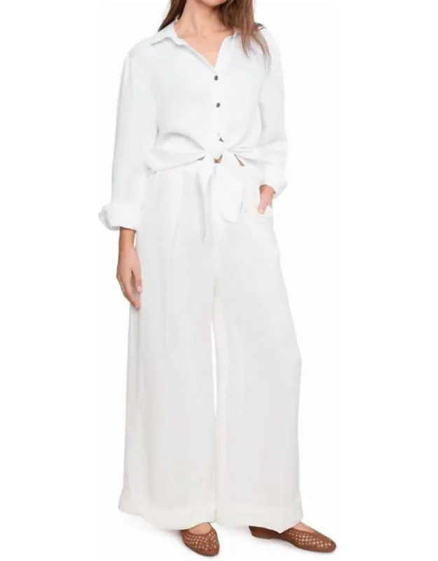 Terrace Linen Wide Leg Pants