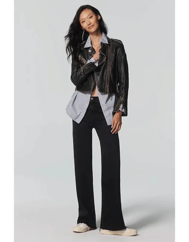 Mid-rise Wide-leg Jeans