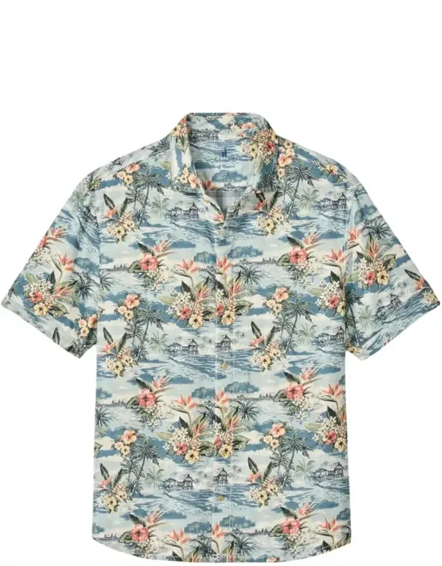 Short Sleeve Button Down Surf Shirt