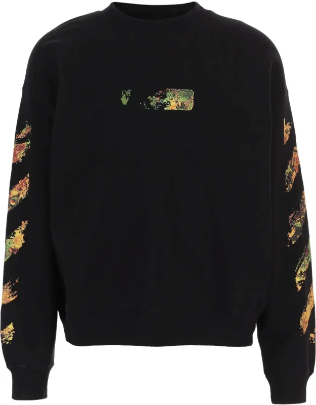 Spices Arrow Logo Print Cotton Sweatshirt