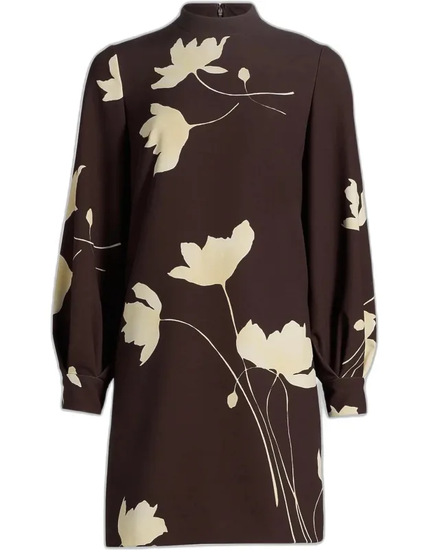 Floral Long-sleeve Dress