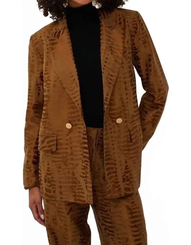 Animal Jacquard Blazer