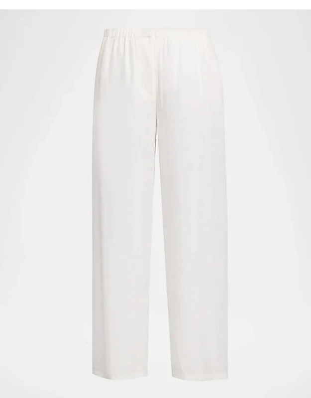 Flowy Silk Twill Pants