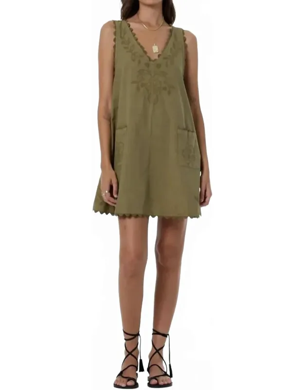 Kiona Mini Cotton Swing Dress