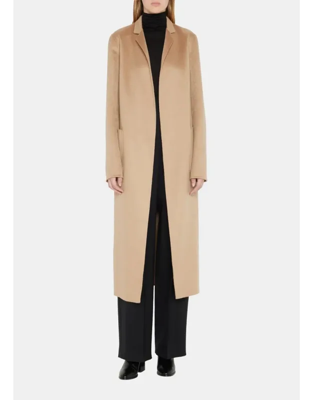 Zibelline Open-front Cashmere Midi Coat