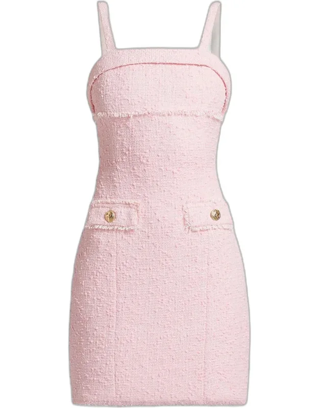 Sequined Tweed Mini Dress