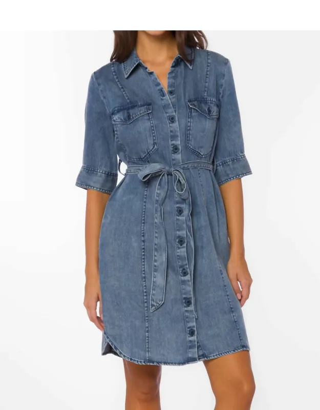 Austine Button Mini Dress