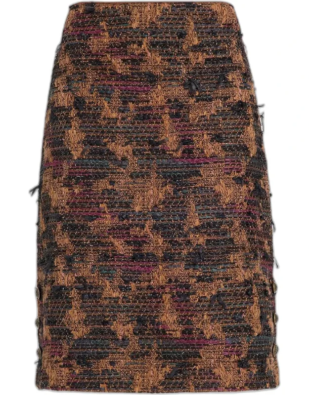 Tweed Knee-length Skirt