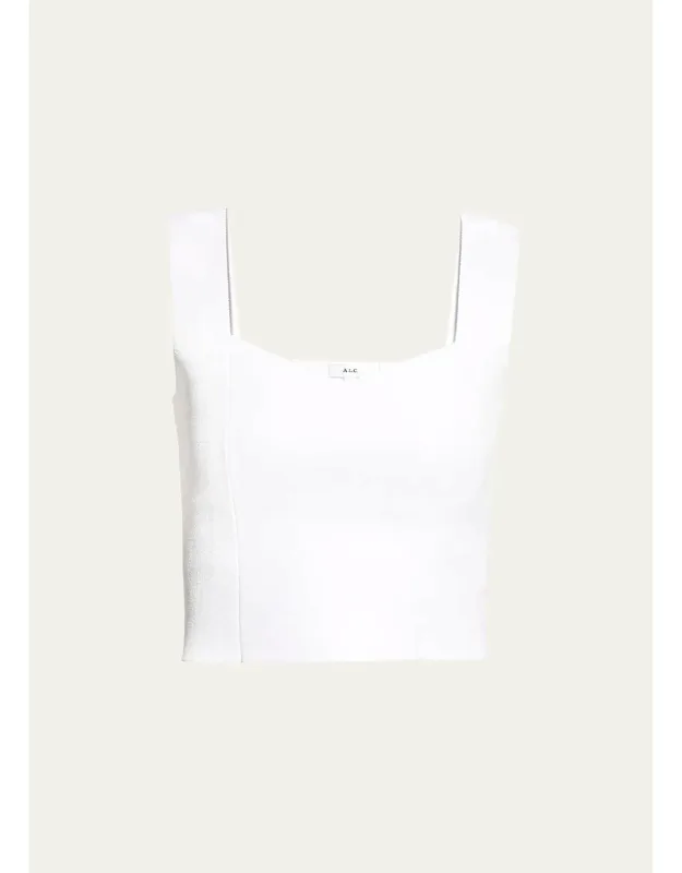 Seamed Cropped Tank Top