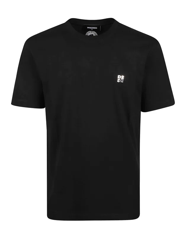 Metal Upside Down Detail Regular-fit Cotton T-shirt