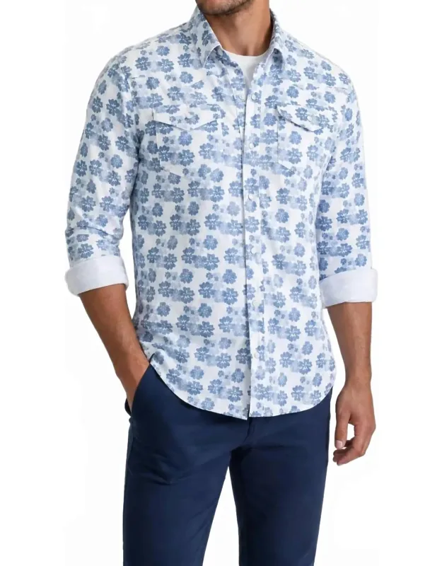 Floral Western Tech Shirt