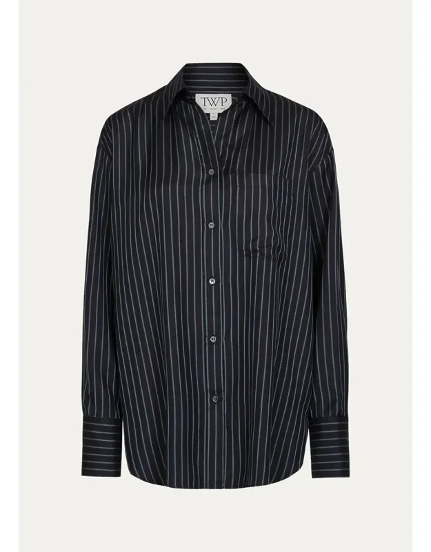 Striped Silk Shirt