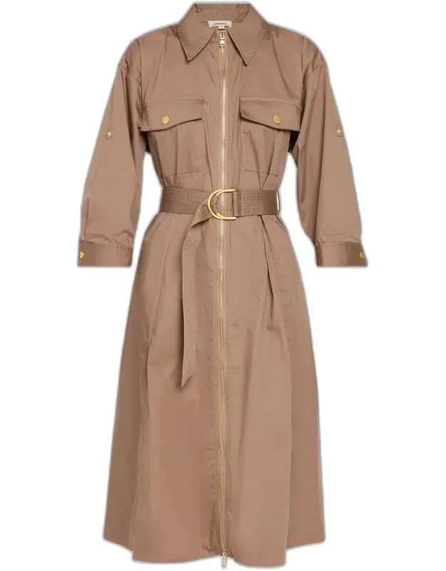 Belted Midi Shirtdress