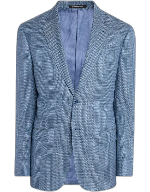 Glen Plaid Single-breasted Sport Coat