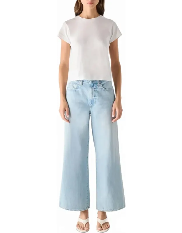 Cropped Wide Leg Jeans