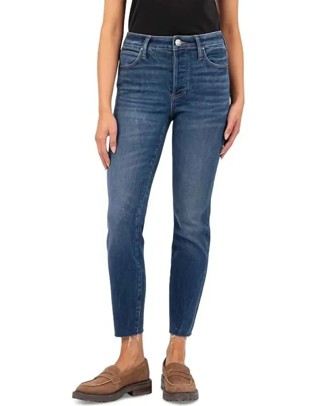 High Rise Cigarette Leg Jeans