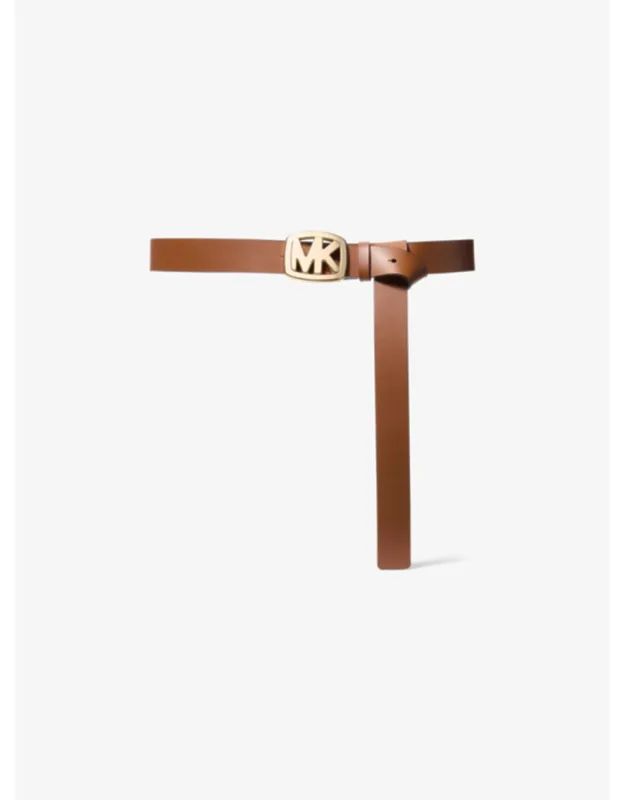 Logo Belt - Leather, Stud Fastening