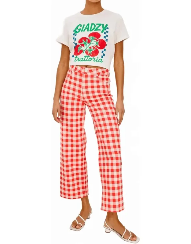 Giadzy Getty Crop Wide Leg Jeans