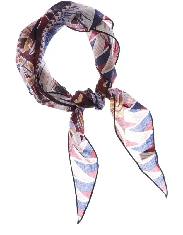 Flowers & Butterflies Wool Diamond Scarf