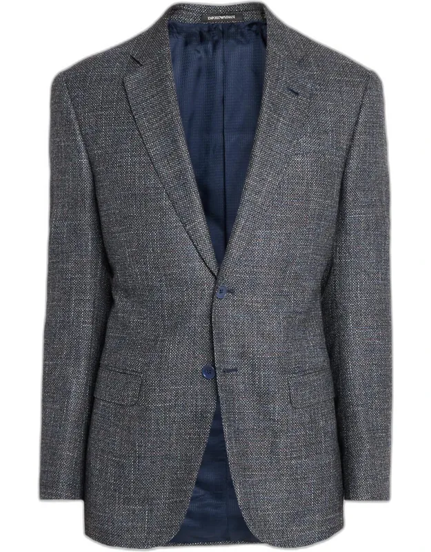 Wool And Viscose Single-breasted Sport Coat