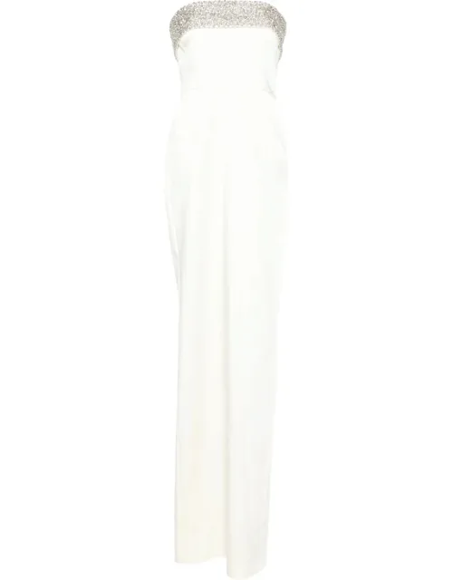 Rhea Crystal-embellished Strapless Maxi Dress