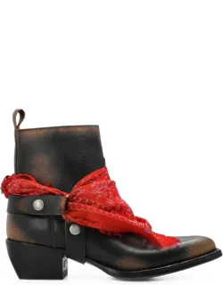 Debbie Boots With Removable Buckle And Bandana