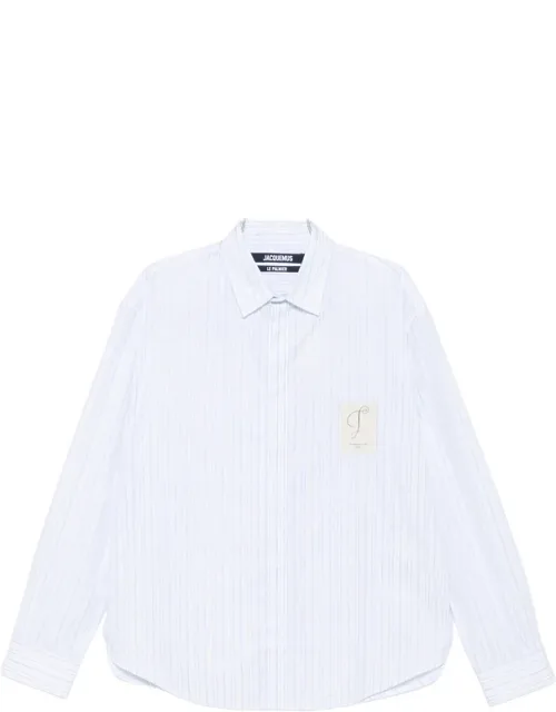 Logo-patch Striped Shirt