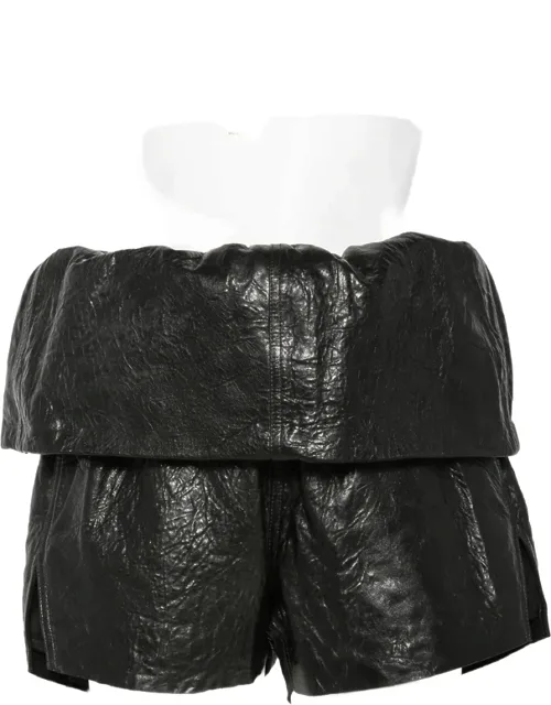 Crater Leather Shorts