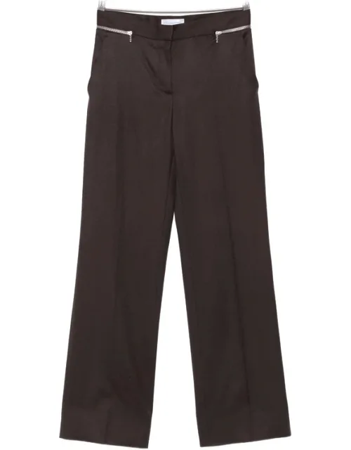 Zip-detail Tailored Trousers