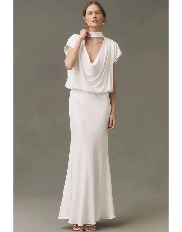 Cowl-neck Maxi Dress