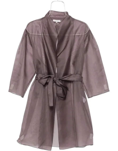 Sheer Belted Coat