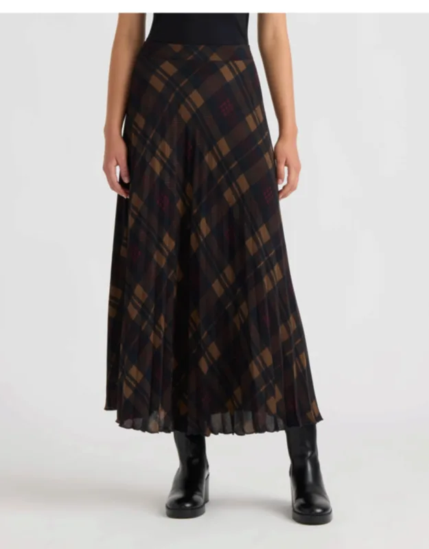 Pull-on Pleated Skirt